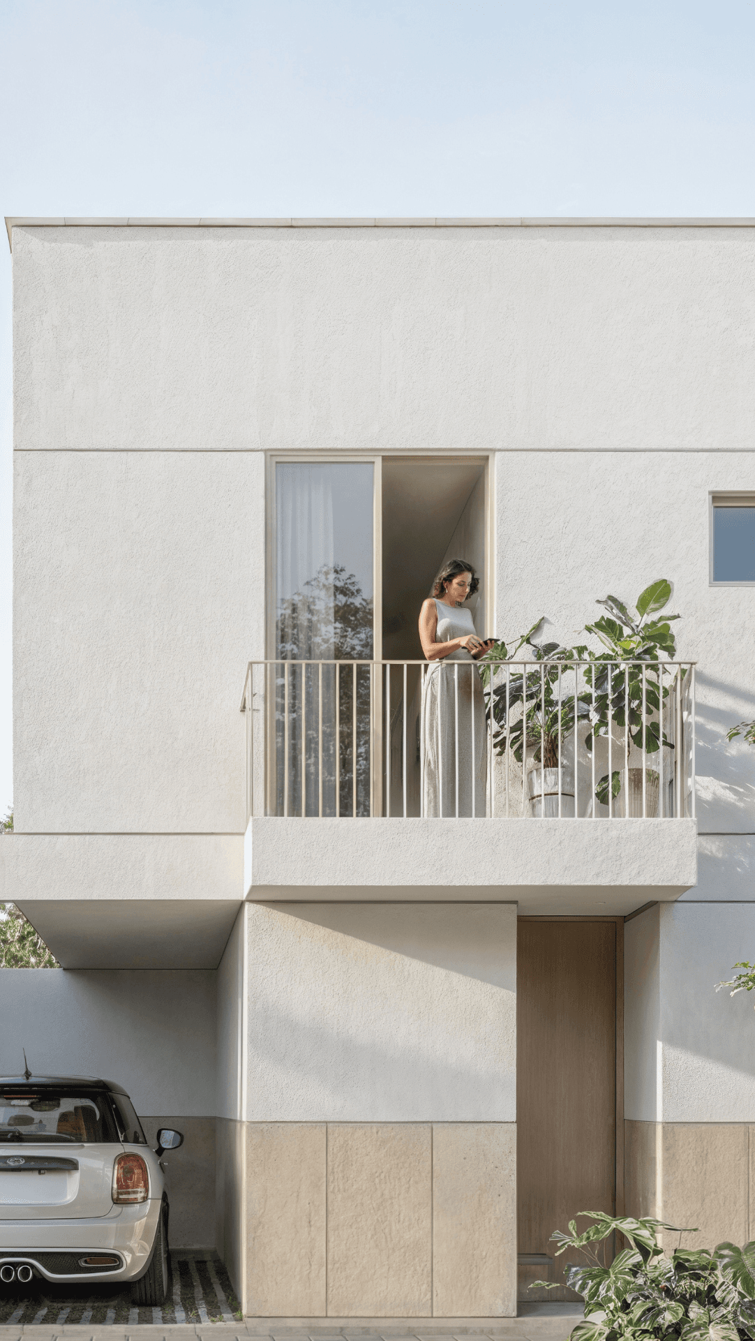 Balcón privado de una residencia de Las Encinas en San Mateo Atenco, Edo. Méx.